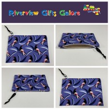 Zip Clutch / Purse / Bag / Pouch - Magpie Zip Clutch / Purse / Bag / Pouch - Magpie